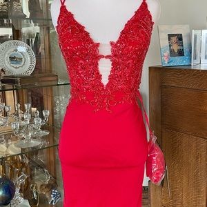 NWT Red Cocktail Dress 2